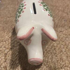 Vintage Portugal Piggy Bank Hand Painted  Signed Numbered‎